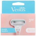 Venus - Gillette Venus Smooth Sensitive Razor Blades - Pink/White - 4 pcs / Health and Personal Care Ξύρισμα Μπάνιο & Σώμα