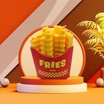Mad Monkey - Shutter Clips French Fries / Home and Kitchen Decor Home & Kitchen