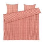 Juna - Bæk&Bølge Bed Linen 200x220 cm -  Red & Yellow / Home and Kitchen Bedding Home & Kitchen