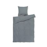 Juna - Bæk&Bølge Bed Linen - Blue/Ochre - 140x220 cm / Home and Kitchen Κλινοσκεπάσματα Σπίτι & Κουζίνα