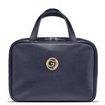 Gillian Jones - Organizer Cosmetic bag w. hangup function - Dark blue PU / Beauty Accessories Woman Care