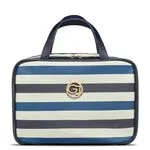 Gillian Jones - Organizer Cosmetic bag w. hangup function - Dark blue/white stripes / Beauty Accessories Woman Care