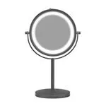 Gillian Jones - Table Mirror w. Strong LED Light - Mat Black / Beauty Tools & Accessories Makeup