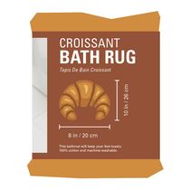 Kikkerland - Croissant Bath Rug - 25.75 x 20.25 x 0.25 / Home and Kitchen