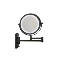 Glow Up - Makeup Artist Mirror - Double Sided w. LED - Black / Beauty Αξεσουάρ Ομορφιάς Γυναικεία Περιποίηση