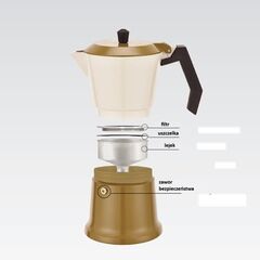 Aluminium moka pot MR-1657-3-BEIGE MAESTRO Καφετιέρες Συσκευές