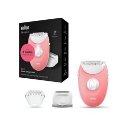 BRAUN Silk-épil 3 SE3-277 Epilator, White and Pink Care Devices Face Care