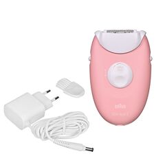 BRAUN Silk-épil 3  SES 3-176 Epilator, White and Pink Care Devices Face Care