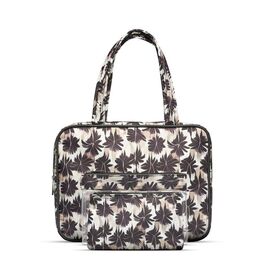 Gillian Jones - 3-piece cosmetic bag set - Palm print / Beauty Tools & Accessories Makeup
