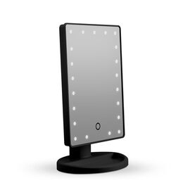 Gillian Jones - Makeup Mirror w. Heart LED Light & Touch Function Black / Beauty Tools & Accessories Makeup
