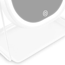 Gillian Jones - Mirror With LED Light and Tray - White / Beauty Tools & Accessories Makeup