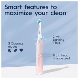 Oral-B - iO3S Blush Pink Electric Toothbrush / Health and Personal Care Υγιεινή Στόματος Προσωπική Φροντίδα