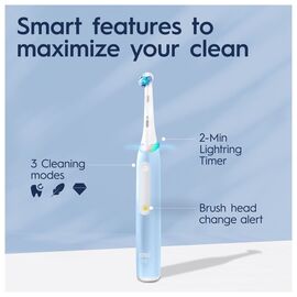 Oral-B - iO3S Ice Blue Electric Toothbrush / Health and Personal Care Υγιεινή Στόματος Προσωπική Φροντίδα