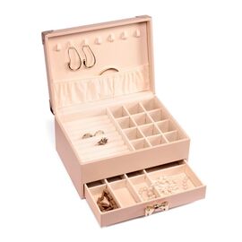Gillian Jones - Large jewelry box with bow - Pink - Large / Home and Kitchen Αποθήκευση Σπίτι & Κουζίνα