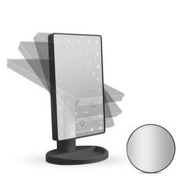 Gillian Jones - Makeup Mirror with LED Light, Touch Function, and GWP Suction Cup Mirror - White / Beauty Tools & Accessories Makeup
