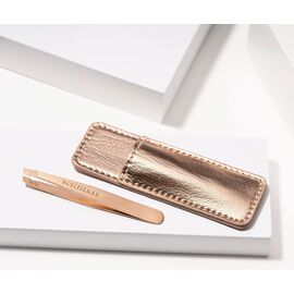 Tweezerman - Mini Slant Tweezer - Rose Gold / Beauty Tools & Accessories Makeup