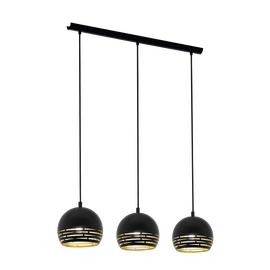 EGLO - CAMASTRA LONG TABLE 3L - Black / Home and Kitchen Lightning Home & Kitchen