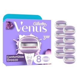 Venus - Gillette Venus ComfortGlide Breeze Razor Blades - Purple/White - 8 pcs / Health and Personal Care Αξεσουάρ Ομορφιάς Γυναικεία Περιποίηση