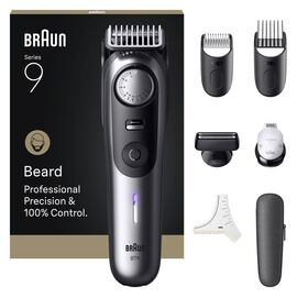 Braun - Beard Trimmer Series 9, +7 Barbering Tools, BT9520 - Satin Chrome / Health and Personal Care Ξύρισμα & Γενειάδα Ανδρική Περιποίηση
