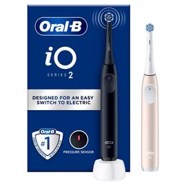 Oral B - iO 2 Duo Electric Toothbrushes - Night Black & Calm Pink / Health and Personal Care Υγιεινή Στόματος Προσωπική Φροντίδα