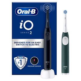 Oral B - iO 2 DUO Electric Toothbrushes - Night Black & Forest Green / Health and Personal Care Υγιεινή Στόματος Προσωπική Φροντίδα