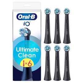 Oral B - iO Series Ultimate Clean Replacement Brush Heads - Black - 6 count / Health and Personal Care Υγιεινή Στόματος Προσωπική Φροντίδα