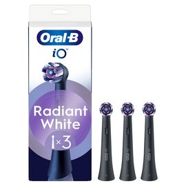 Oral B - Oral-B iO Series Radiant White Replacement Brush Heads - Black - 3 count / Health and Personal Care Υγιεινή Στόματος Προσωπική Φροντίδα