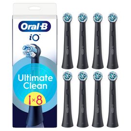 Oral B - Oral-B iO Series Ultimate Clean Black Replacement Brush Heads - Black - 8 count / Health and Personal Care Oral Care Personal Care