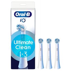 Oral B - Oral-B iO Series Ultimate Clean Replacement Brush Heads - White - 3 count / Health and Personal Care Υγιεινή Στόματος Προσωπική Φροντίδα