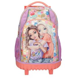 Topmodel - TOPModel School Backpack Trolley GIRL POWER - Beige, Lilac, Coral - 34x24x50 cm (413286) / Luggage and Travel Gear Σακίδια Πλάτης Βαλίτσες & Τσάντες