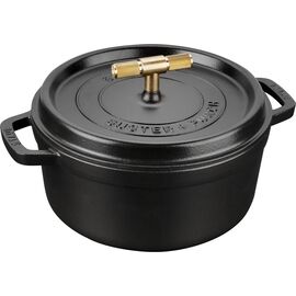 Staub - Buster + Punch Cocotte - Black - 24 cm / Home and Kitchen Κουζίνα Σπίτι & Κουζίνα