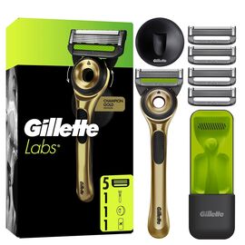Gillette - GilletteLabs With Exfoliating Bar Razor Champion Gold Edition - Green/Black / Health and Personal Care Shave & Beard Care Man Care