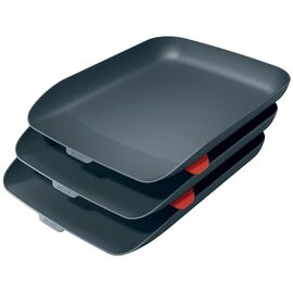 Leitz - Cosy Letter Tray Set - Grey / Home and Kitchen Storage Home & Kitchen