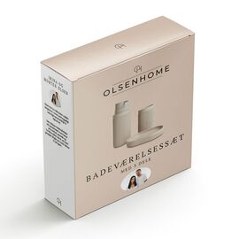Olsen Home - Bathroom Set, 3 Parts - Light Warm Grey / Home and Kitchen Lightning Home & Kitchen