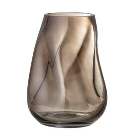 Bloomingville - Ingolf Vase H26 cm - Brown Glass / Home and Kitchen Decor Home & Kitchen