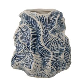 Creative Collection - Guxi Vase H19.5 cm - Blue Stoneware / Home and Kitchen Διακόσμηση Σπίτι & Κουζίνα