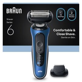 Braun - Series 6 Electric Shaver +1 Attachment - Blue / Health and Personal Care Κουρευτικές & Ξυριστικές Ανδρική Περιποίηση