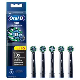 Oral B - Pro Cross Action Toothbrush Heads - Black - 5 Counts / Health and Personal Care Υγιεινή Στόματος Προσωπική Φροντίδα
