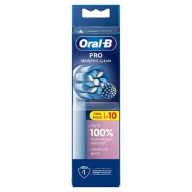 Oral B - Pro Sensitive Clean Toothbrush Heads - White - 10 Counts / Health and Personal Care Υγιεινή Στόματος Προσωπική Φροντίδα