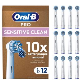 Oral B - Pro Sensitive Clean Toothbrush Heads - White - 12 Counts / Health and Personal Care Υγιεινή Στόματος Προσωπική Φροντίδα