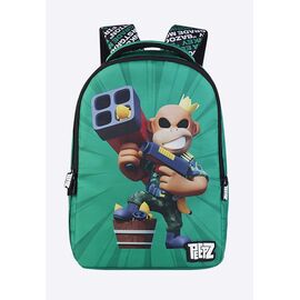 FIRSTGRADE - Monkey PEEPZ Backpack - Green - 46 cm x 28.5 cm x 12.5 cm / Luggage and Travel Gear Uncategorized (Luggages & Bags) Lugagges & Bags