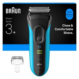 Braun - Series 3+ Electric Shaver, Precision Trimmer, Wet & Dry, 3040S - Blue / Health and Personal Care Κουρευτικές & Ξυριστικές Ανδρική Περιποίηση