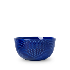 Lyngby Porcelæn - Rhombe Color Serving Bowl 22 cm - Dark Blue / Home and Kitchen Kitchen Home & Kitchen