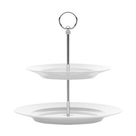 Lyngby Porcelæn - Rhombe White Etagere 27 cm / Home and Kitchen Κουζίνα Σπίτι & Κουζίνα