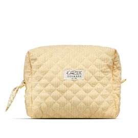 Karen - Large toiletry bag - Yellow checkered quilt / Luggage and Travel Gear Αταξινόμητα (Βαλίτσες & Τσάντες) Βαλίτσες & Τσάντες