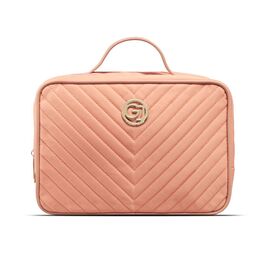Gillian Jones - 2-Room Traincase - Coral - Quilted nylon / Beauty Αξεσουάρ Ομορφιάς Γυναικεία Περιποίηση