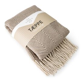 Nordisk - Nordis Blanket - Brown and Beige - 170x120 cm / Home and Kitchen Κλινοσκεπάσματα Σπίτι & Κουζίνα