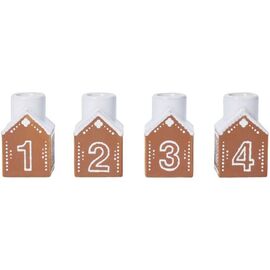 Kähler - Gingerbread Advent Candle Holder - H7.5 cm / Home and Kitchen Διακόσμηση Σπίτι & Κουζίνα