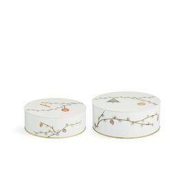 Kähler - Hammershøi Christmas Storage Box 2 stk. - Ø20 + Ø22 cm / Home and Kitchen Αποθήκευση Σπίτι & Κουζίνα