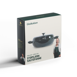 Gladkokken - Cast iron sautepan with lid - Deep bottle green - Ø30,5 cm / Home and Kitchen Kitchen Home & Kitchen